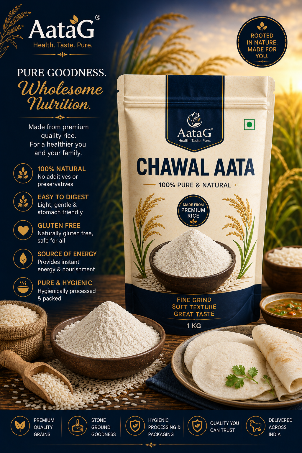 Chawal Aata | Rice Flour